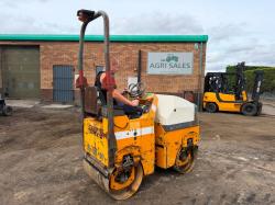 BENFORD TV800-1 VIBRATING ROLLER*C/W ROLL BAR*VIDEO*