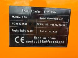 *NEW*UNUSED*CAPTOK CK930 LOADING SHOVEL*YEAR 2026*VIDEO*