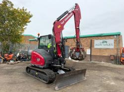 YANMAR SV60-B EXCAVATOR*YEAR 2023*C/W SCRAP GRAB*VIDEO*
