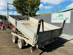 IFOR WILLIAMS TWIN AXLE 12FT 6 TIPPING TRAILER*C/W DETACHABLE SIDES*VIDEO*