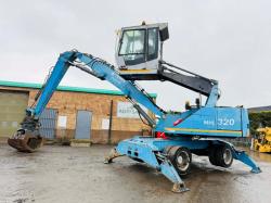 FUCHS MHL 320 HIGH RISE SCRAP HANDLER*C/W ROTATING SCRAP GRAB*VIDEO*
