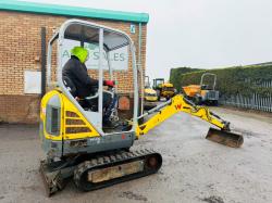 WACKER NEUSON ET16 EXCAVATOR*YEAR 2019*C/W BUCKET*VIDEO*