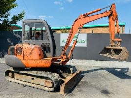 HITACHI RUBBER TRACK EXCAVATOR*TRACKING ISSUE*C/W BUCKET*VIDEO*