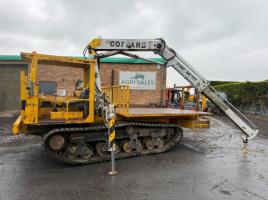 TRACKED FLATBED CARRIER*C/W HIAB CRANE*VIDEO*