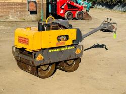 BELLE GROUP BWR650 PEDESTRIAN DOUBLE DRUM ROLLER*VIDEO*