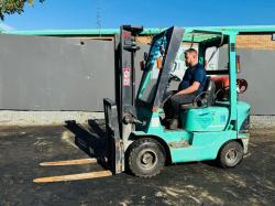 MITSUBISHI CASCADE SIDESHIFT FORKLIFT*C/W PALLET TINES*VIDEO*