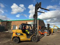 CATERPILLAR DP45NT FORKLIFT*C/W FORK POSITIONER*YEAR 2014*VIDEO*