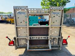 TWIN AXLE INDESPENSION TRAILER*C/W DROP DOWN RAMPS*VIDEO*