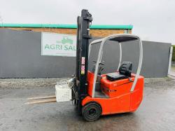 BT C3E150R ELECTRIC FORKLIFT*C/W PALLET TINES*NEEDS CHARGING*VIDEO*
