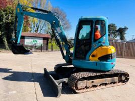 KUBOTA KX155-3SZ TRACKED EXCAVATOR C/W BLADE & OFF SET BOOM 