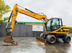 JCB JS145 WHEELED EXCAVATOR*C/W BUCKET*VIDEO*