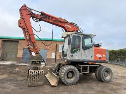 ATLAS 1404M WHEELED EXCAVATOR*C/W ROTATING SLECETOR GRAB*VIDEO*