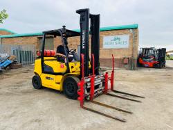HYUNDAI 35L-7A FORKLIFT*C/W FORK POSITIONER*YEAR 2016*VIDEO*