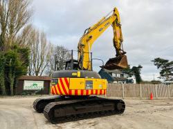 KOMATSU PC228USLC-3 EXCAVATOR * ZERO SWING * C/W DEMOLITION GARUDS *VIDEO*