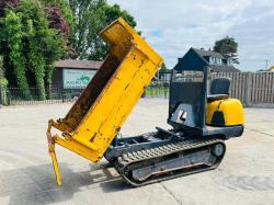 TRACKED DUMPER C/W DROP SIDE'S TIPPING BODY & RUBBER TRACKS *VIDEO*