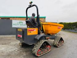 MECALAC TAS3 3 TONNE TRACKED SWIVLE SKIP DUMPER*2018*1053 HOURS*VIDEO*