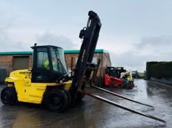 HYSTER H8.00XM 2 STAGE MASTED FORKLIFT*C/W SIDESHIFT*