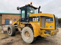 CATERPILLAR 924G LOADING SHOVEL*C/W BUCKET*VIDEO*