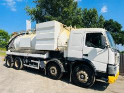 VOLVO FM12 8X4 DOUBLE DRIVE VACUM TANKER LORRY *4000 GAL CAPACITY*VIDEO*