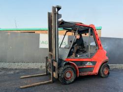 LINDE H60D FORKLIFT*C/W PALLET TINES*ENGINE SMOKES*VIDEO*