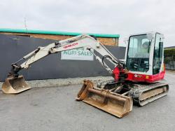 TAKEUCHI TB250 TRACKED EXCAVATOR*C/W 3 BUCKETS*YEAR 2015*VIDEO*