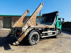 DAF LF220FA RIGID SKIP LORRY*C/W PULL OVER NET*YEAR 2017*VIDEO*