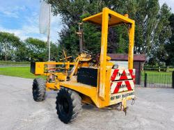 THWAITES ALL DRIVE 4WD DUMPER C/W HYDRAULIC POST DRIVER & PERKINS ENGINE *VIDEO*