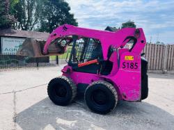 BOBCAT S185 4WD SKIDSTEER *YEAR 2009 HIGH LIFT* C/W BUCKET *VIDEO*