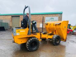 BENFORD PT3000 STRAIGHT TIP DUMPER*C/W KUBOTA ENGINE*VIDEO*