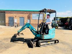 KOBELCO SK17SR-5 EXCAVATOR*YEAR 2016*C/E BUCKET*VIDEO*