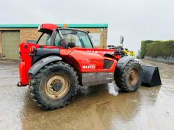 MANITOU MLT 741 TURBO TELEHANDLER*AG SPEC*C/W NEW BUCKET*VIDEO*