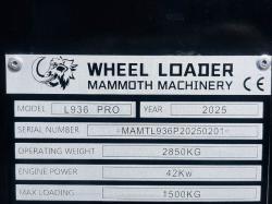 *BRAND NEW* UNUSED*2025 MAMMOTH L936 PRO FRONT LOADER*CHOICE OF 2*VIDEO*