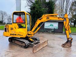JCB 804 PLUS TRACKED EXCAVATOR *3619 HOURS* C/W RUBBER TRACKS *VIDEO*