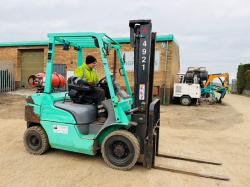 MITSUBISHI FG25NT CONTAINER SPEC FORKLIFT*C/W PALLET TINES*YEAR 2015*VIDEO*