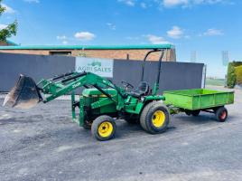 LEWIS QH FRONT LOADER TRACTOR*C/W TRAILER AND BUCKET*VIDEO*