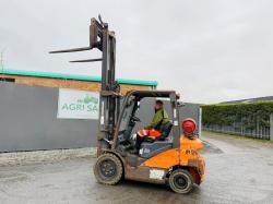 DOOSAN G25P-7 FORKLIFT*C/W FORK POSITIONER*YEAR 2019*VIDEO*