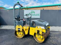 BOMAG BW120AD-3 DOUBLE DRUM VIBRATING ROLLER*C/W ROLL BAR*VIDEO*