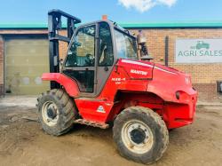 MANITOU M26-4 ROUGH TERRAIN FORKLIFT*YEAR 2016*C/W PALLET TINES*VIDEO*