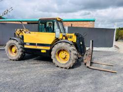 CAT TH62 TELEHANDLER *C/W PALLET TINES* READING 6603 HOURS*VIDEO*