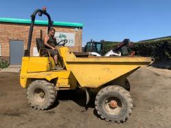 THWAITES 3 TONNE STRAIGHT TIP DUMPER*C/W YANMAR ENGINE*VIDEO*