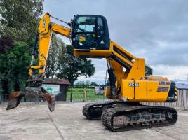 JCB JS160 HIGH RISE CABIN EXCAVATOR *YEAR 2017* C/W SELECTOR GRAB *VIDEO*
