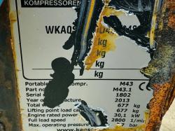 KAESER M43 COMPRESSOR*KUBOTA ENGINE*SPARES AND REPAIRS*YEAR 2013*VIDEO*
