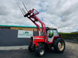 MASSEY FERGUSON 698*C/W FRONT LOADER AND MUCKFORK*VIDEO*